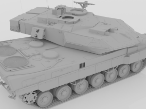 strv 122 - swedish main battle tank free Modelo 3D