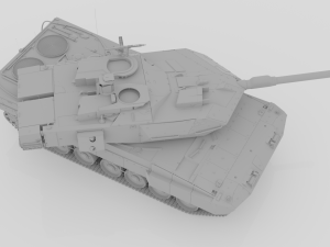 strv 122 - swedish main battle tank free Modelo 3D