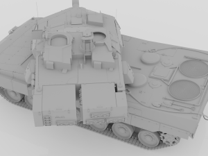 strv 122 - swedish main battle tank free Modelo 3D