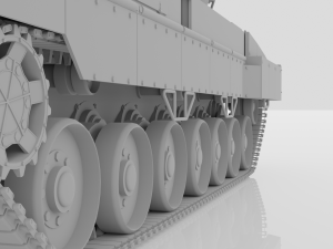 strv 122 - swedish main battle tank free Modelo 3D
