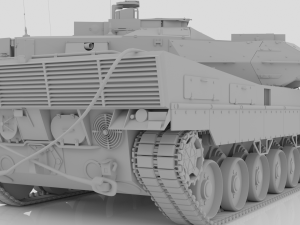 strv 122 - swedish main battle tank free Modelo 3D