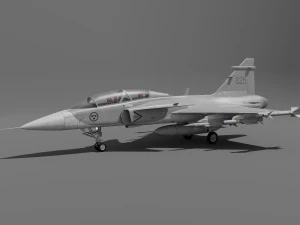 Jas 39d Gripen &ndash; manipuliert 3D Modell