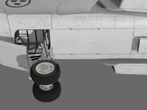 Jas 39d gripen - rigged 3D Модель