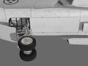 Jas 39d gripen - rigged 3D Model