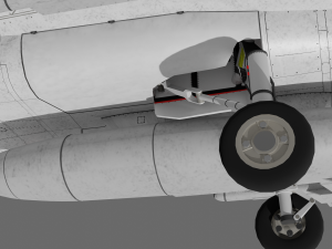 Jas 39d gripen - rigged 3D Модель