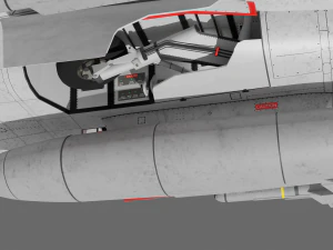 Jas 39d gripen - rigged 3D Model