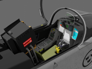 Jas 39d gripen - rigged 3D Модель