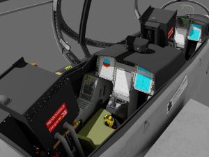 Jas 39d gripen - rigged 3D Модель