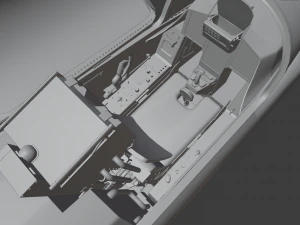 Jas 39d gripen - rigged 3D Model