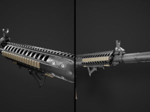 M6IC - PBR and Low-Poly Modello 3D