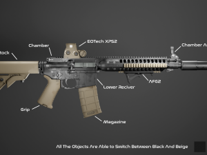 M6IC - PBR and Low-Poly Modello 3D
