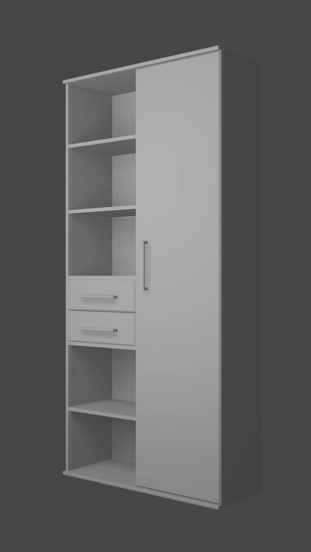 Cupboard 3D Model .c4d .max .obj .3ds .fbx .stl .blend