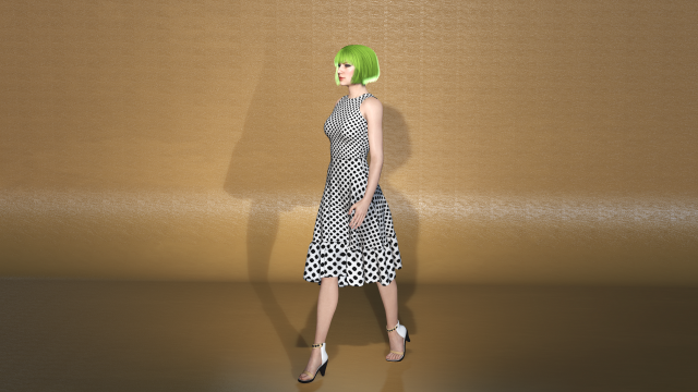 real-time 3d game girl character 1 3D-Modell .c4d .max .obj .3ds .fbx .stl .blend 
