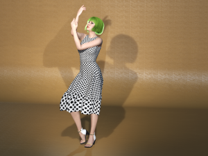 real-time 3d game girl character 1 3D-Modell