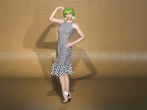 real-time 3d game girl character 1 3D-Modell
