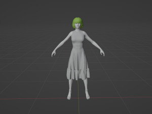 real-time 3d game girl character 1 3D-Modell