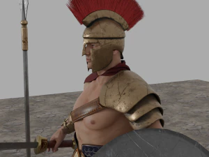 Spartan soldier - 3d game character 3D Model