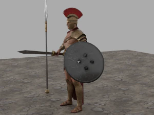 Spartan soldier - 3d game character 3D Model