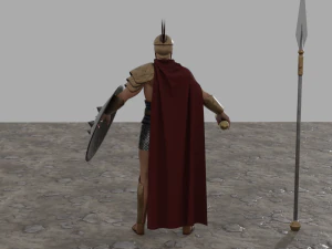 Spartan soldier - 3d game character 3D Model