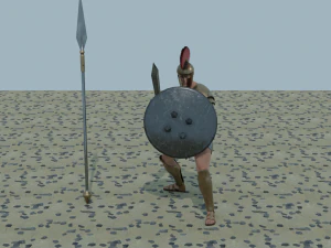 Spartan soldier - 3d game character 3D Model