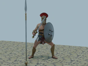 Spartan soldier - 3d game character 3D Model