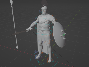 Spartan soldier - 3d game character 3D 모델