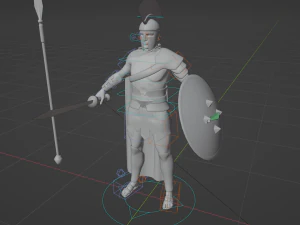 Spartan soldier - 3d game character 3D Model