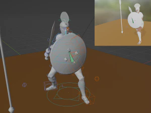 Spartan soldier - 3d game character 3D Model
