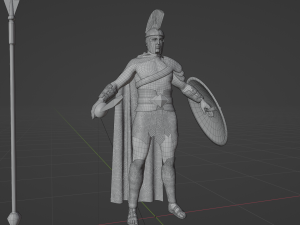 Spartan soldier - 3d game character 3D 모델
