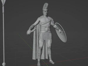 Spartan soldier - 3d game character 3D Model