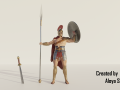 Spartan soldier - 3d game character 3D Model