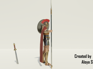 Spartan soldier - 3d game character 3D 모델