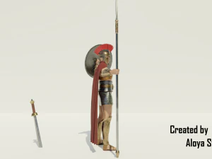 Spartan soldier - 3d game character 3D Model
