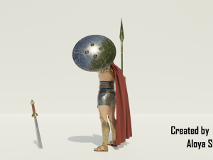 Spartan soldier - 3d game character 3D 모델