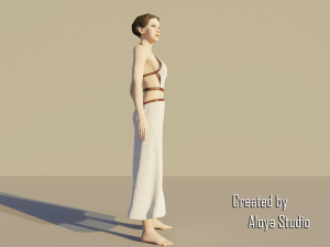 Spartan Female - Realistic game character 3D Model