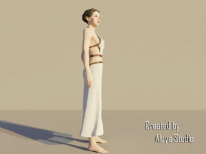 Spartan Female - Realistic game character 3D Model