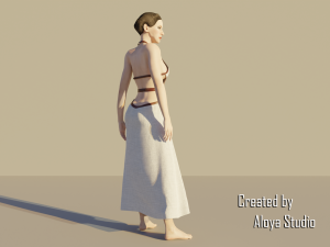 Spartan Female - Realistic game character 3D Model