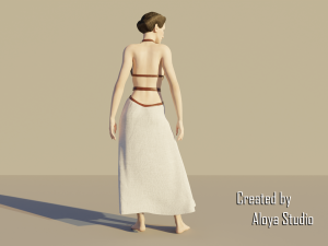 Spartan Female - Realistic game character 3D Model