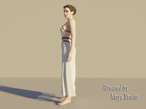 Spartan Female - Realistic game character 3D Model