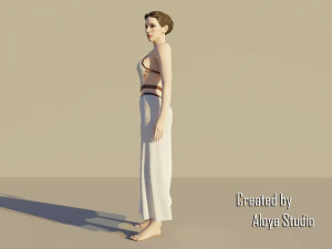 Spartan Female - Realistic game character 3D Model