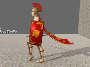 Female Spartan Warrior - Game Ready 3D Character 3D Model