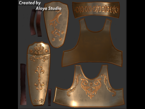 Female Spartan Warrior - Game Ready 3D Character 3D Model