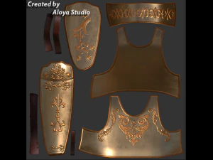 Female Spartan Warrior - Game Ready 3D Character 3D Model