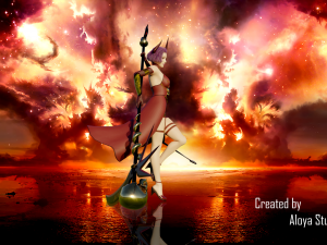 Female Scythe Demon - 3D game ready character 3D Модель