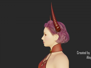 Female Scythe Demon - 3D game ready character 3D Модель