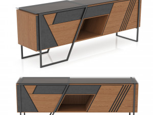 Modern TV Table 3D Model