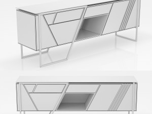 Modern TV Table 3D Model