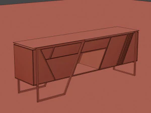 Modern TV Table 3D Model