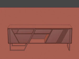 Modern TV Table 3D Model