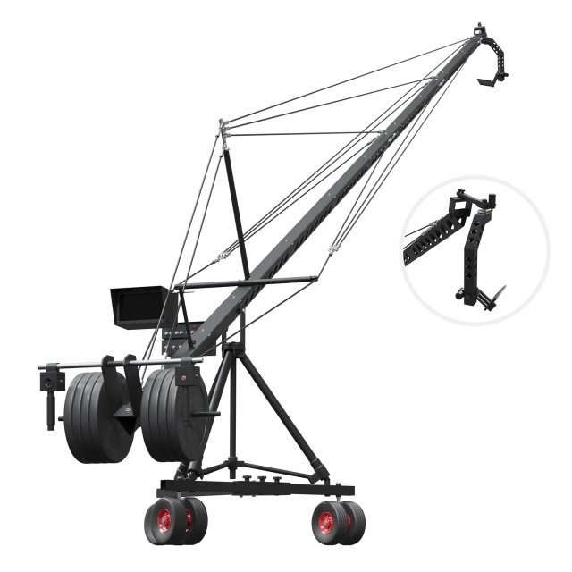 Cinema Crane Camera Modelo 3D .c4d .max .obj .3ds .fbx .stl .blend 
